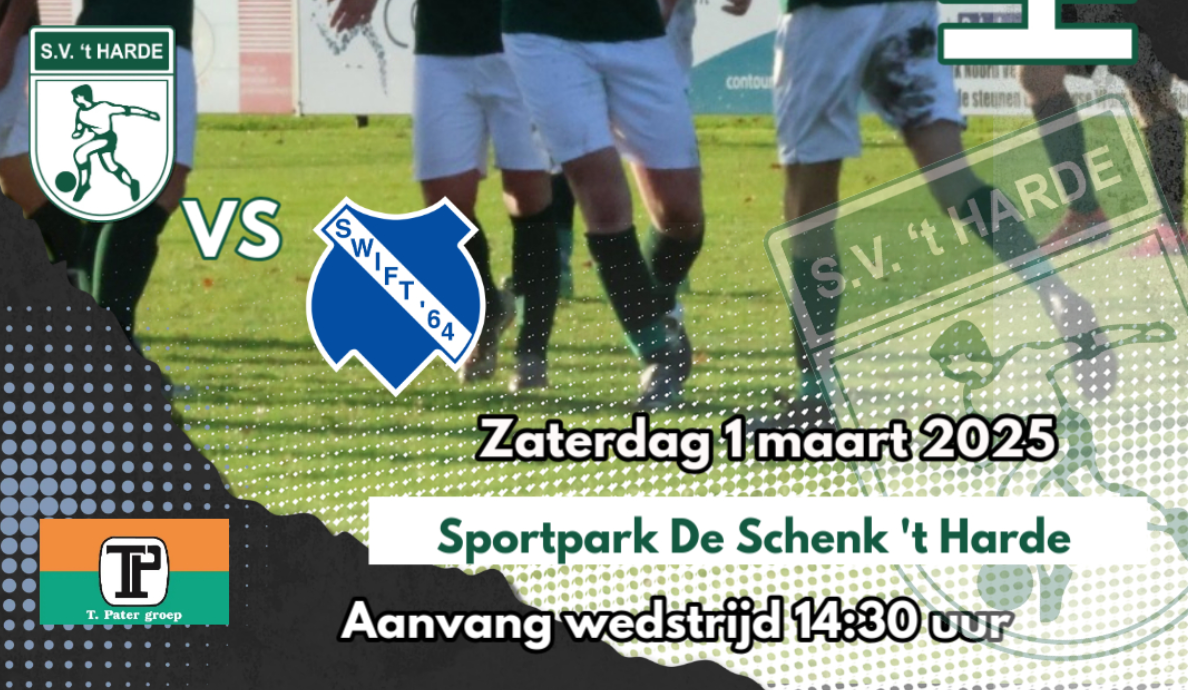 Foto: S.V. ‘t Harde bereidt zich voor op competitie-derby met oefenwedstrijd tegen Swift’64