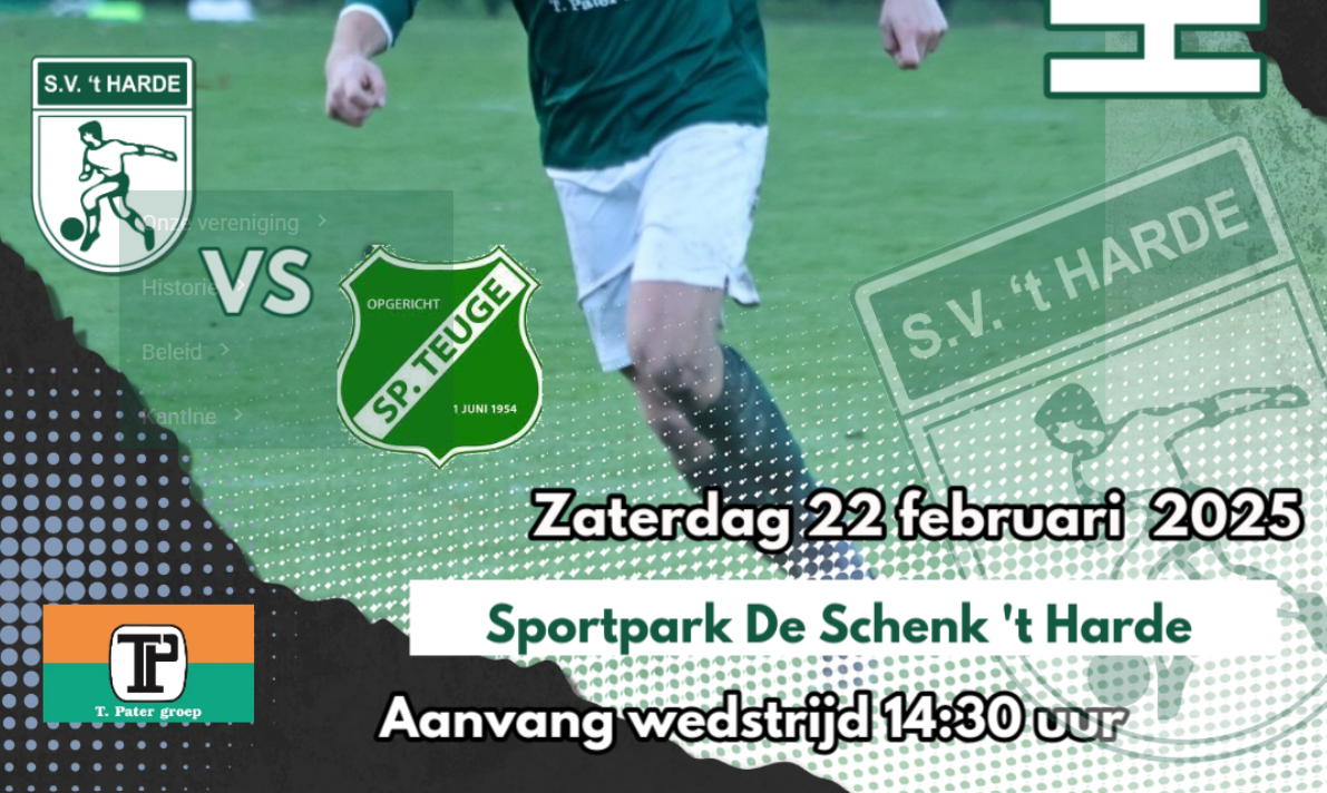 Foto: Oefenwedstrijd S.V. ’t Harde  – Sportclub Teuge op zaterdag 22 februari 