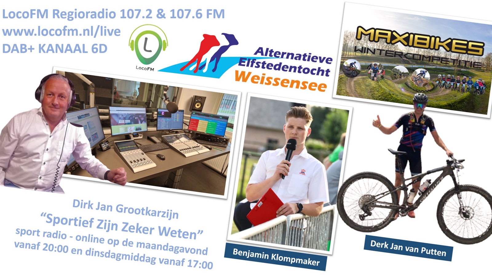 Foto: Benjamin Klompmaker en Derk Jan van Putten bij Sportief Zijn Zeker Weten