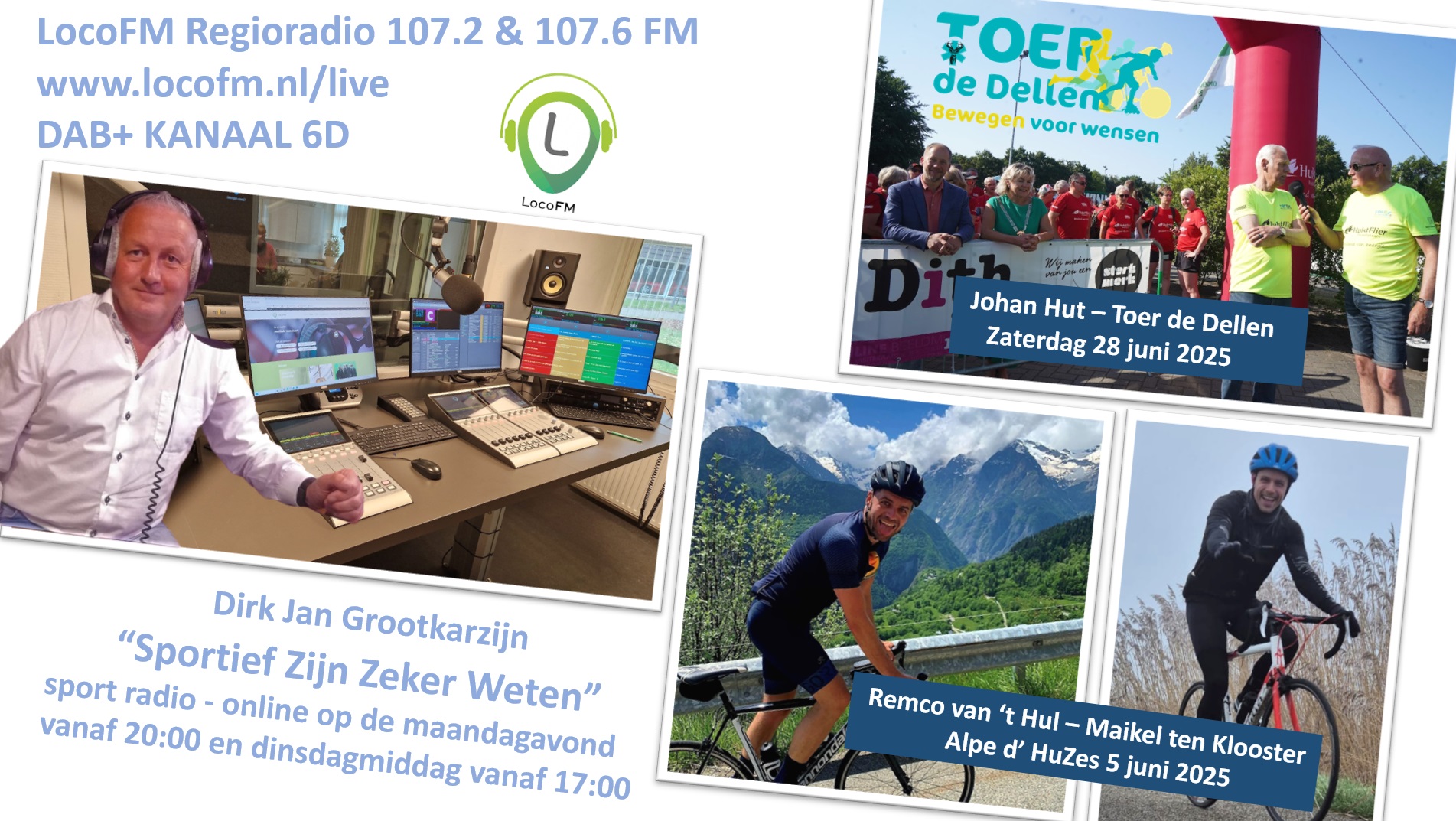 Foto: Remco van ’t Hul en Johan Hut bij  Sportief Zijn Zeker Weten