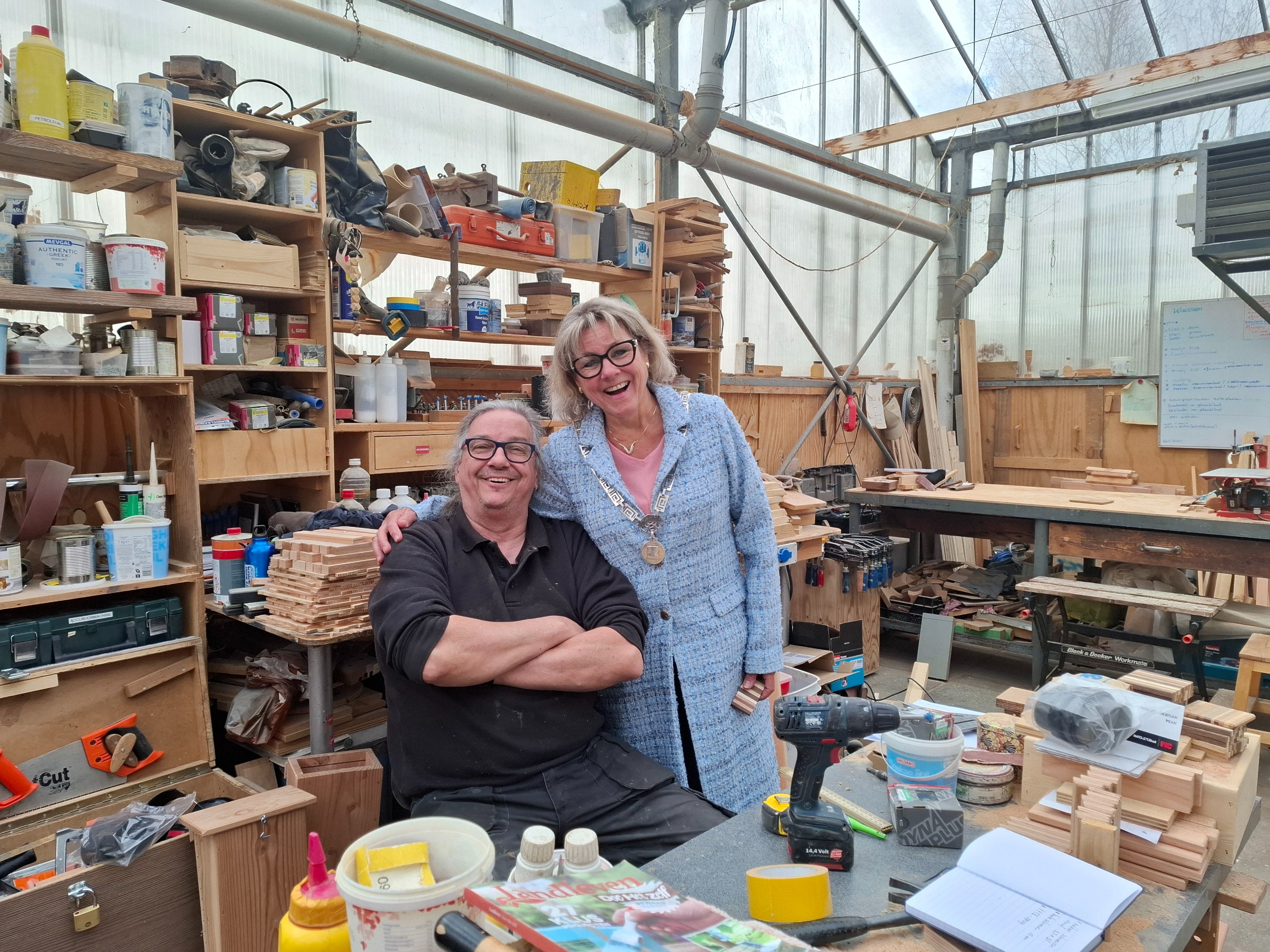 Foto: College Oldebroek zet zich in tijdens NLdoet