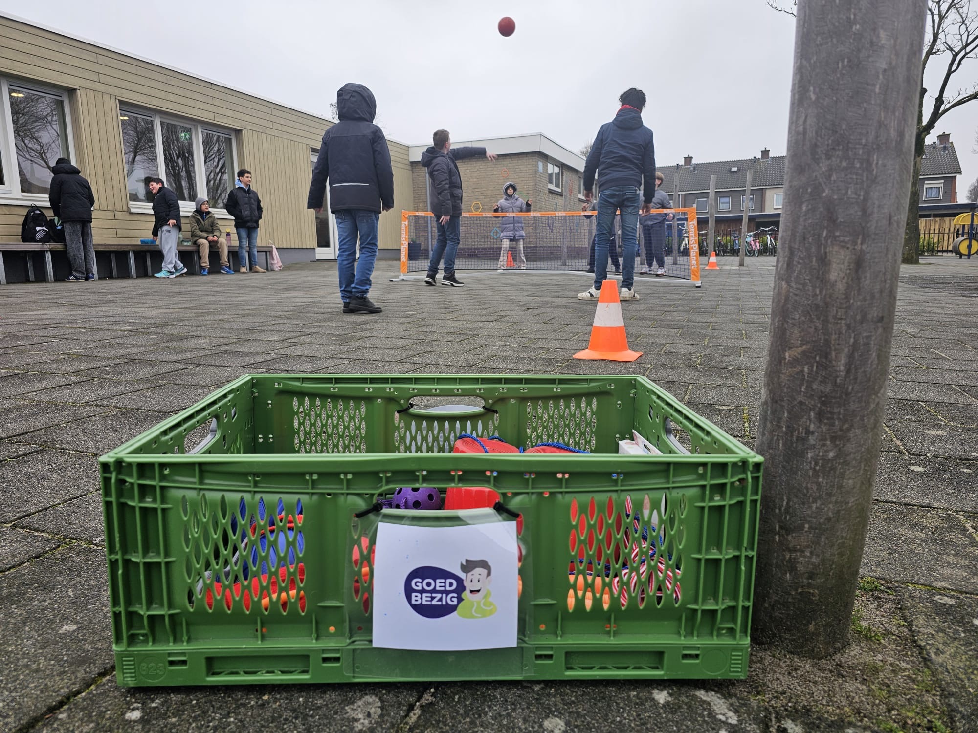 Foto: Goed Bezig Oldebroek lanceert eerste pauzepakket bij Dalton Kindcentrum De Wereldweide