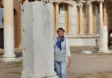 Foto: Dinie Lokhorst in de Samenhof