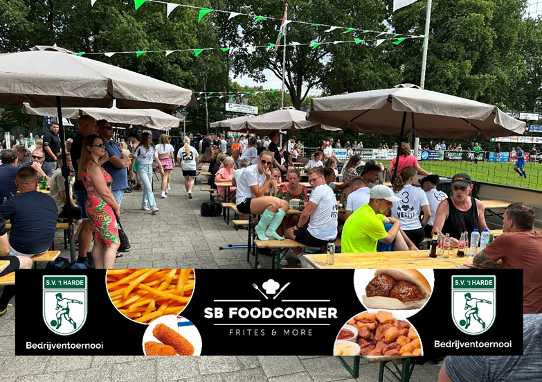 Foto: S.V. ’t Harde- SB Foodcorner Bedrijventoernooi 2025. Meld je team op tijd aan