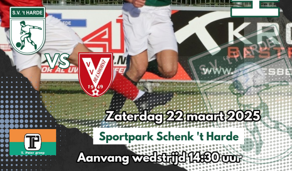 Foto: S.V. ’t Harde  thuis tegen V.V. Hulshorst