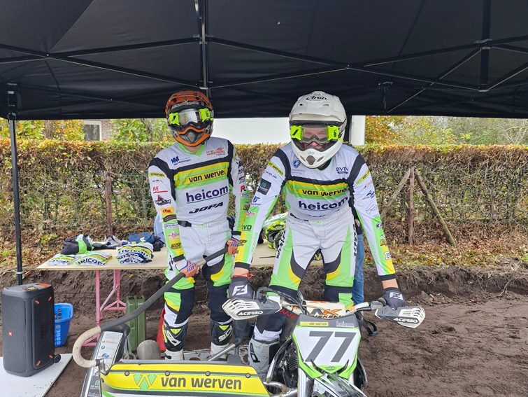 Foto: Rick Van Werven en Bart Blaauw in 2025 samen van start bij Cup zijspanklasse