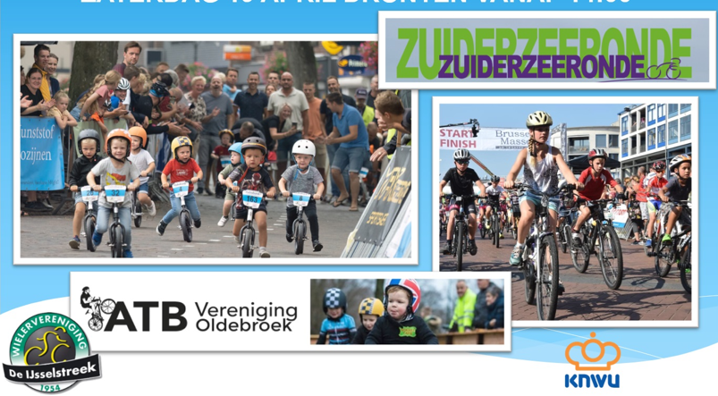 Foto: Loopfietsjes ATB Vereniging Oldebroek bij Zuiderzeeronde