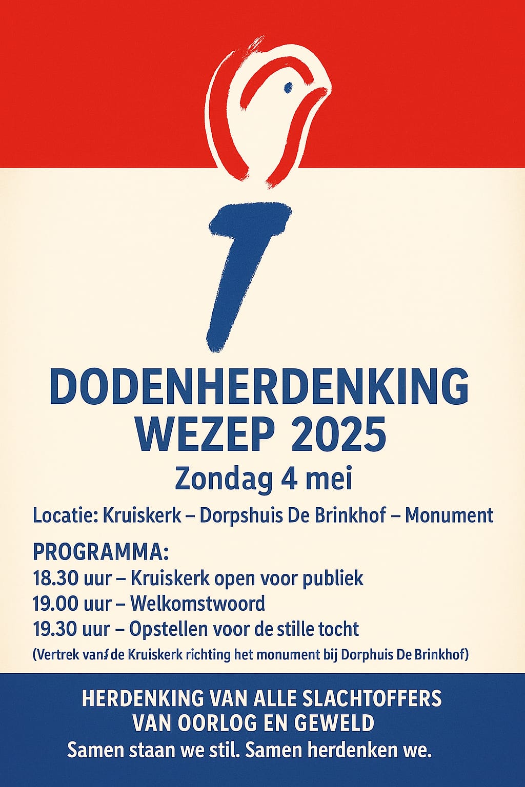 Foto: Dodenherdenking Wezep