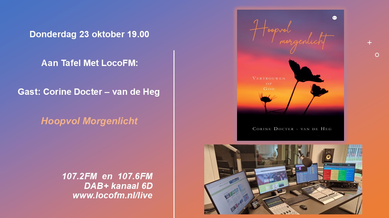 Foto: Corine Docter over Hoopvol Morgenlicht bij Aan Tafel Met 