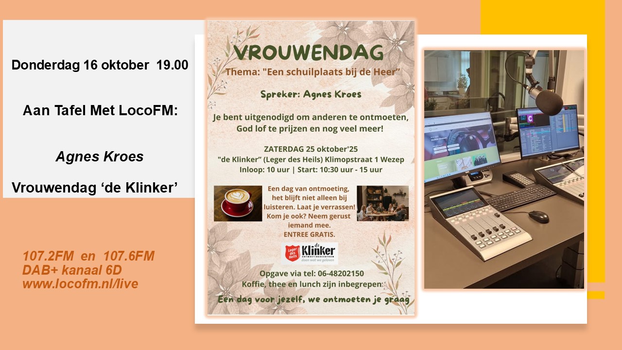 Foto: Agnes Kroes over Vrouwendag bij Aan Tafel Met 