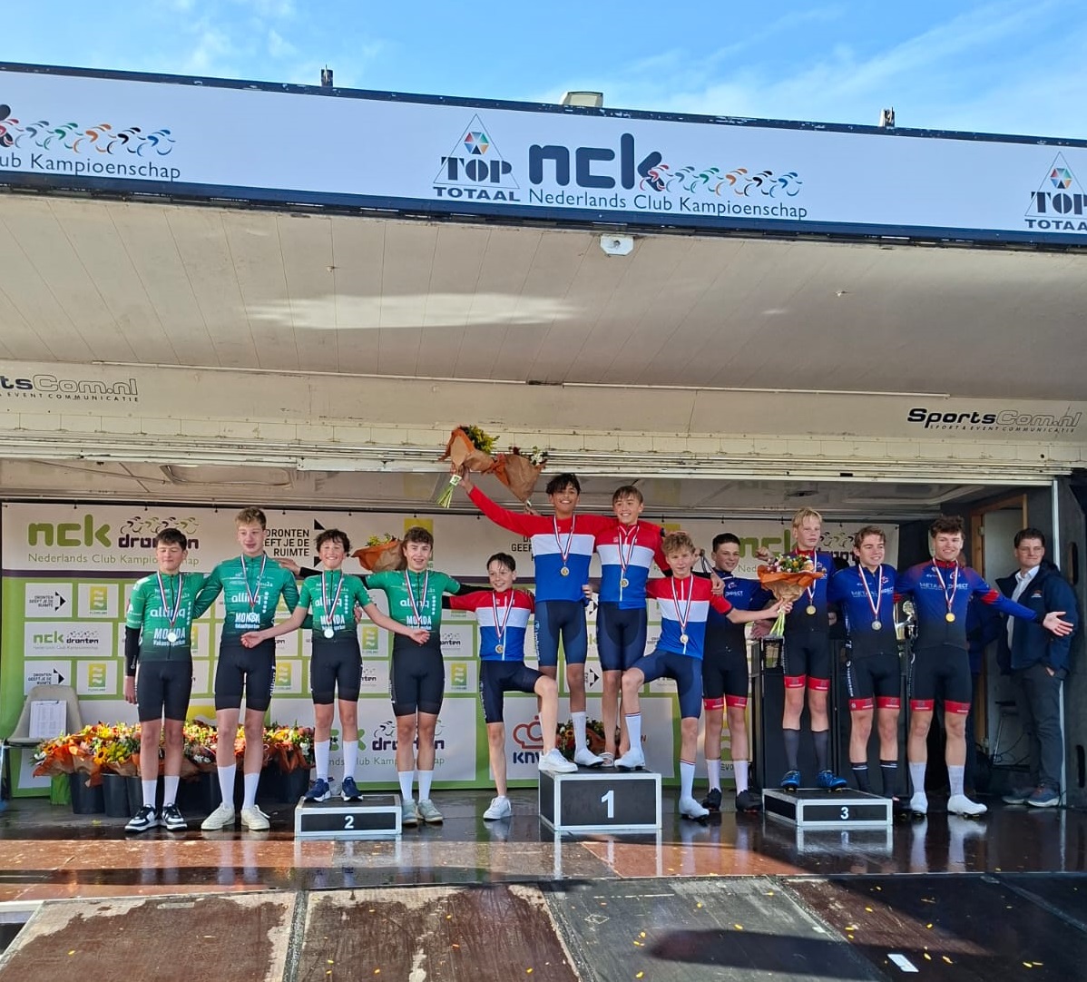 Foto: Twee keer zilver voor WV De IJsselstreek bij NCK Wielrennen