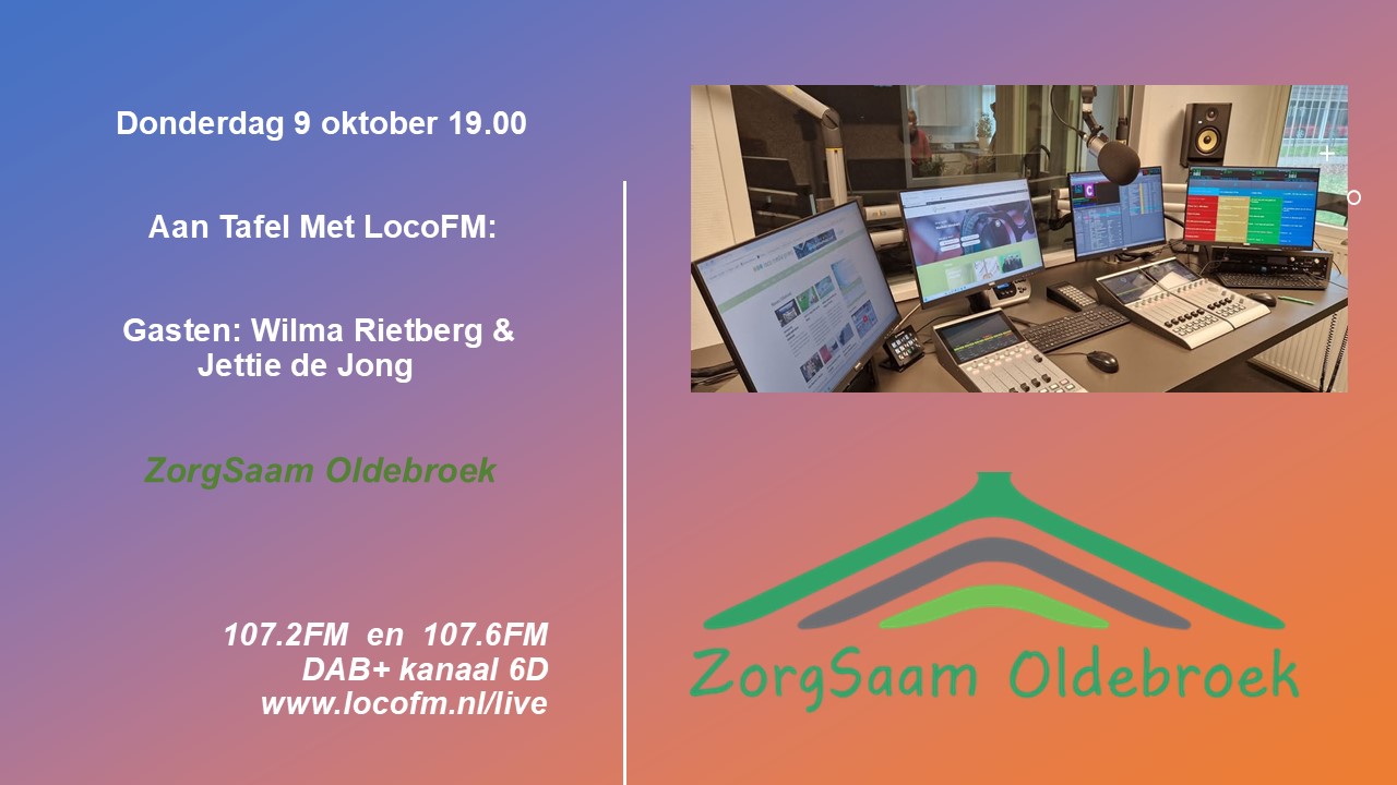 Foto: ZorgSaam Oldebroek centraal bij Aan Tafel Met 