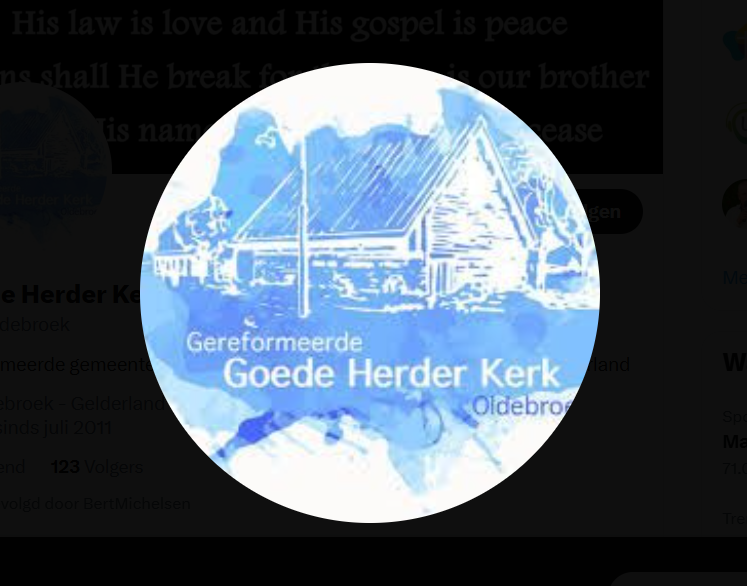 Foto: Nodig iemand uit voor de welkomstdienst in de Goede Herderkerk