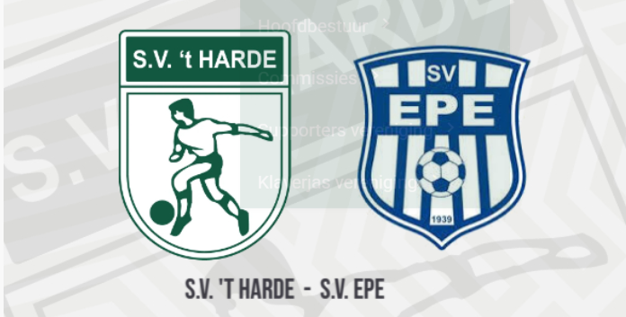 Foto: S.V. ’t Harde krijgt S.V. Epe op bezoek