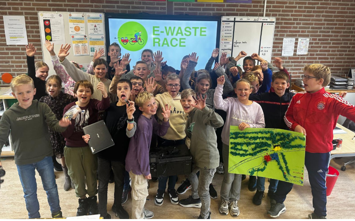 Foto: CKC De Wegwijzer doet mee aan de E-Waste Race