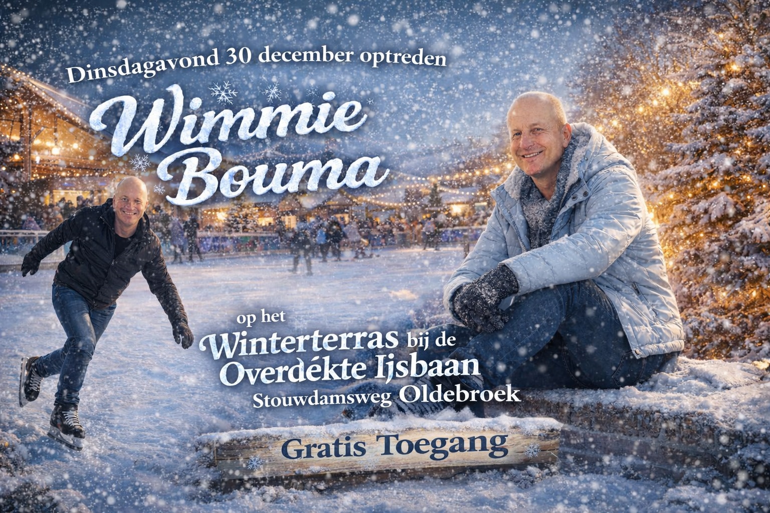 Wimmie Bouma treedt vanavond op bij Winterfestijn Oldebroek