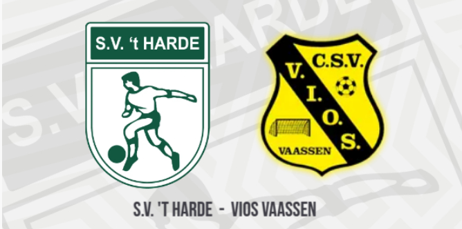 Foto: S.V. 't Harde thuis tegen VIOS Vaassen
