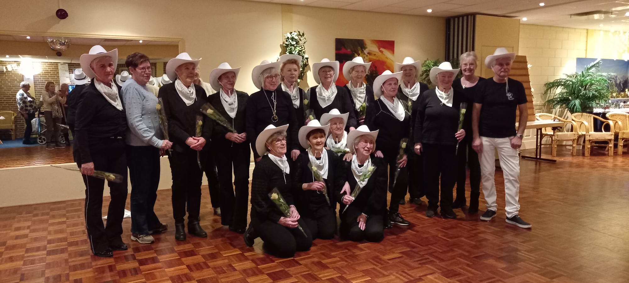 Foto: De Line Groep van SWO zet op dinsdagmiddag haar beste beentje voor