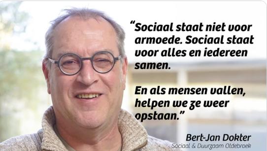 Foto: Gesprek met Bert-Jan Dokter, nummer drie op de kandidatenlijst van Sociaal & Duurzaam Oldebroek