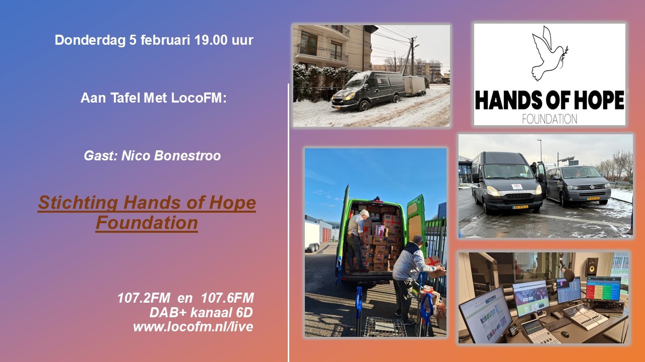 Foto: Stichting Hands of Hope Foundation centraal bij Aan Tafel Met