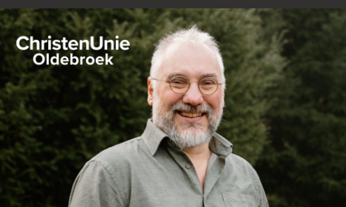 Foto: Kandidaat nummer 6 van de kieslijst van ChristenUnie Oldebroek: Pieter Immerzeel