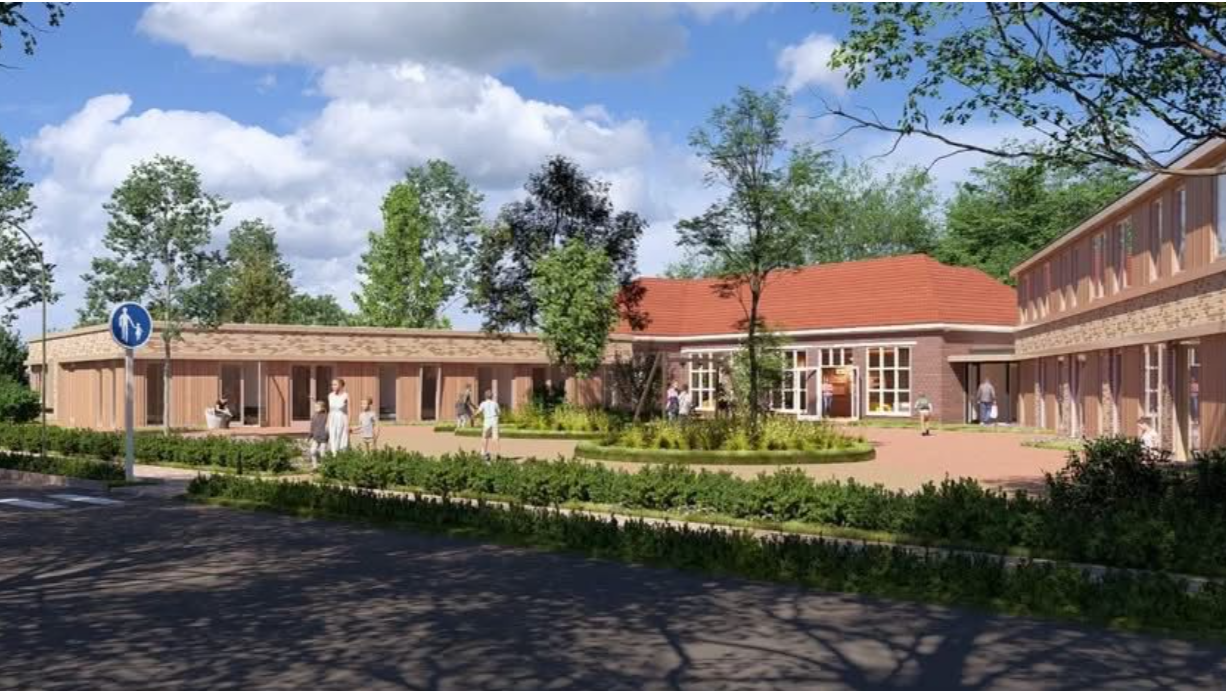 Foto: VIDEO: Start bouw van De Plataan met sloop van een deel van oude school