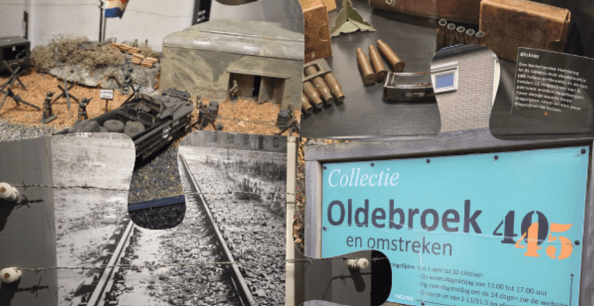 Foto: SGP Oldebroek op werkbezoek bij oorlogsmuseum Oldebroek 40-45