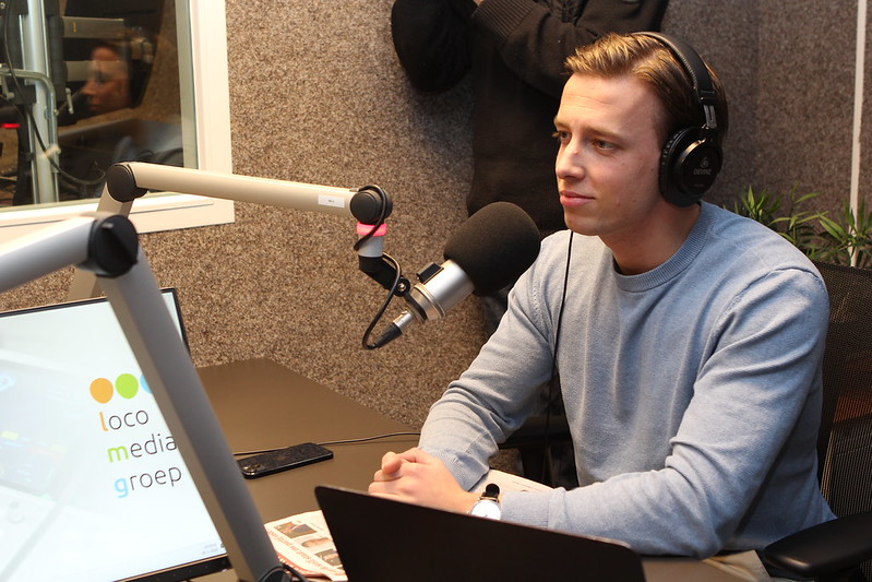 Foto: Gesprek met Tom de Nooijer, lijsttrekker van CVO,   in aanloop naar de gemeenteraadsverkiezingen