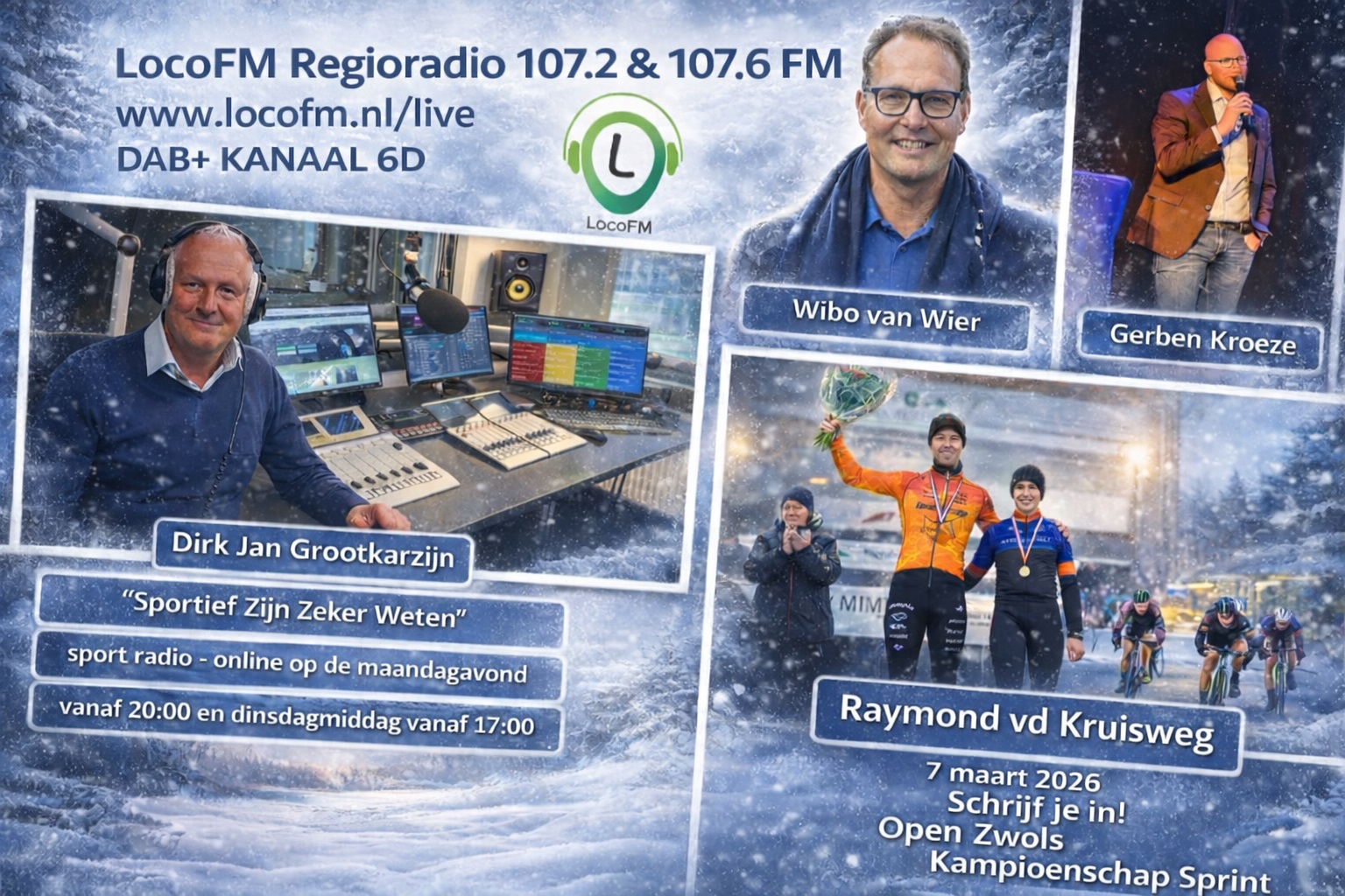 Foto: Raymond v.d. Kruisweg, Wibo van Wier en Gerben Kroeze aan het woord in Sportief Zijn Zeker Weten