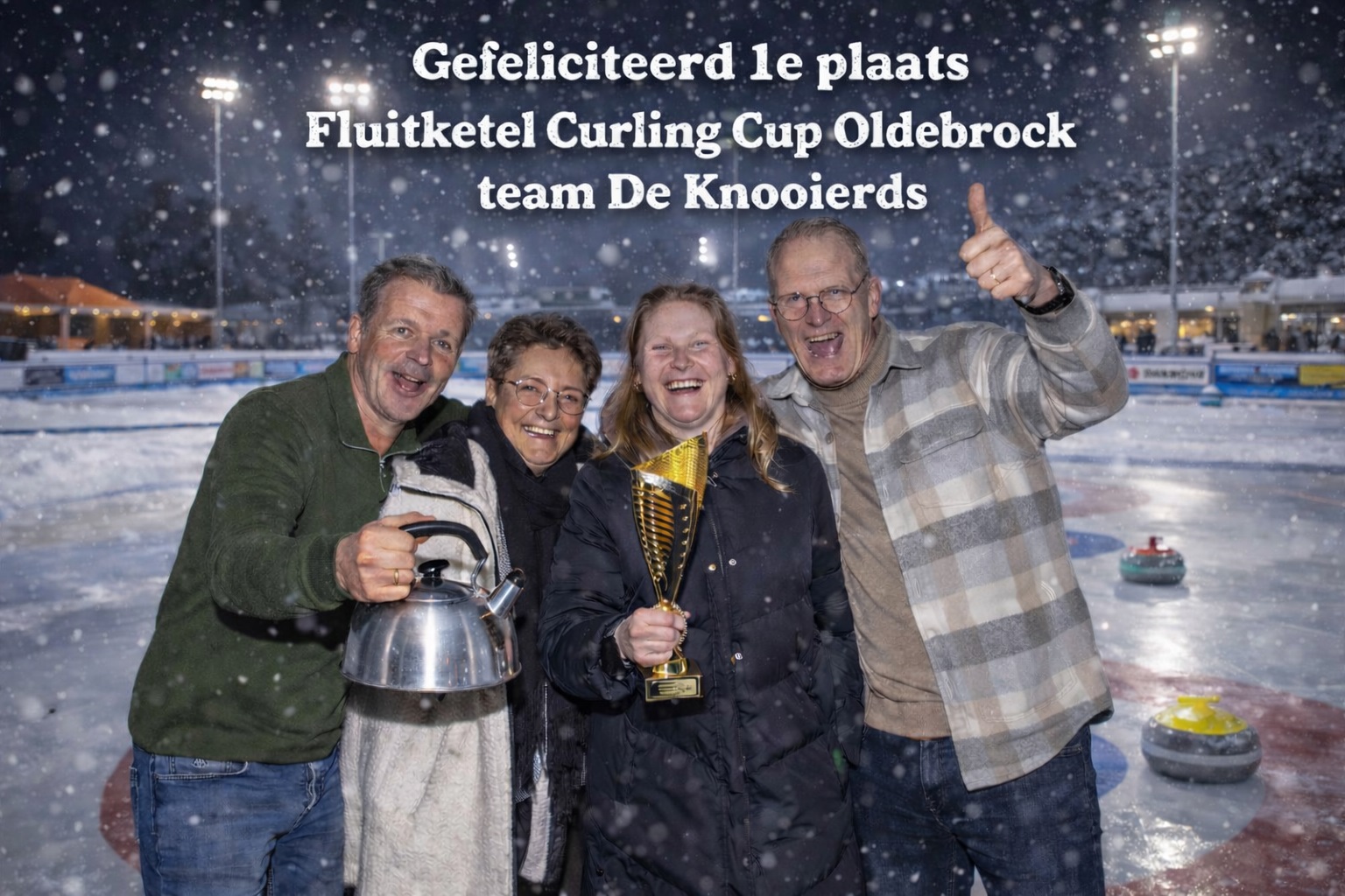 Foto: De Knooierds winnen Fluitketel Curling Finale