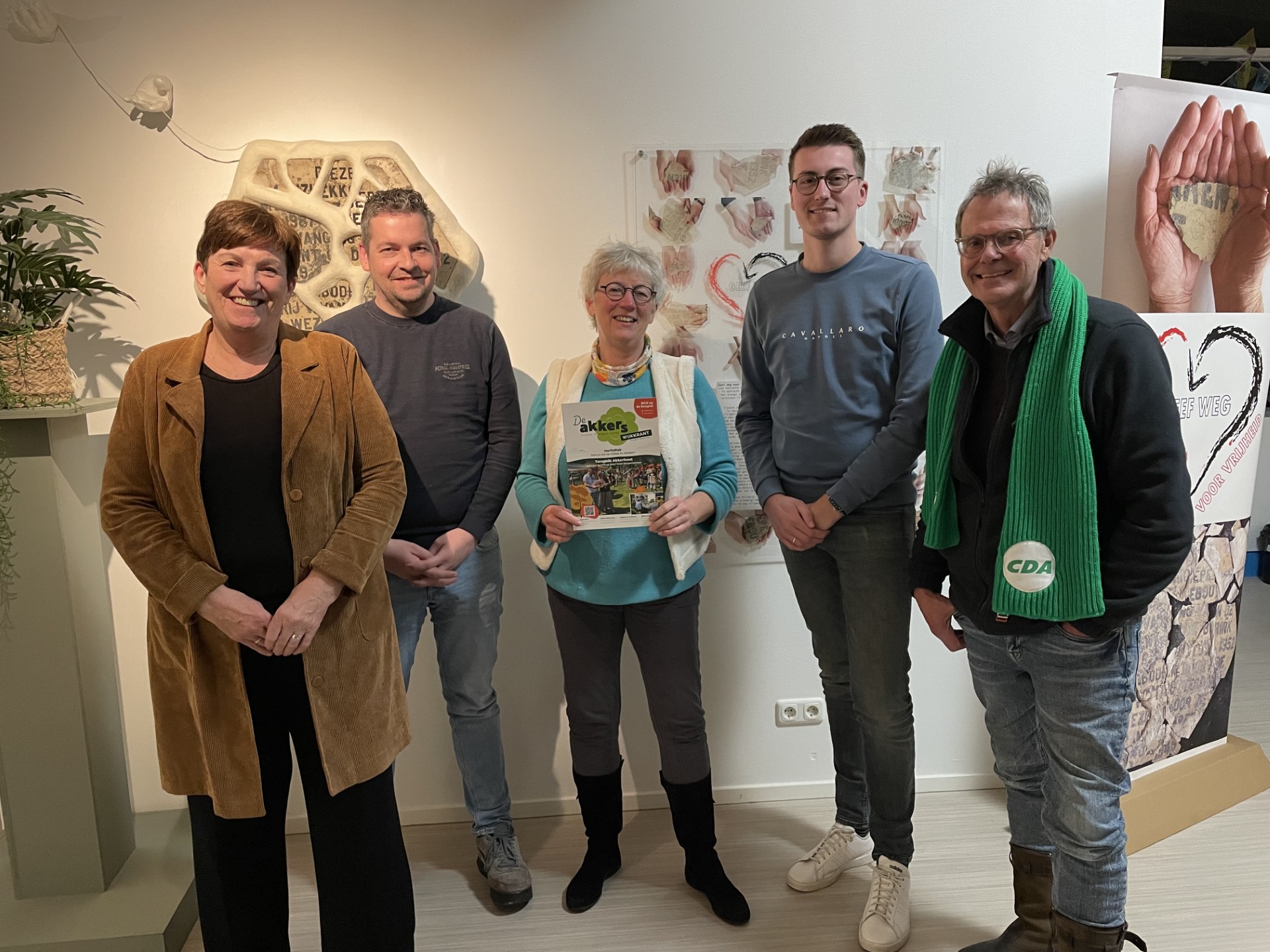 Foto: Ingezonden: CDA Oldebroek op werkbezoek bij stichting Wijkraad de Akkers