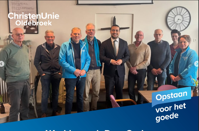 Foto: Don Ceder bezoekt Wezep voor gesprek over armoede en schulden