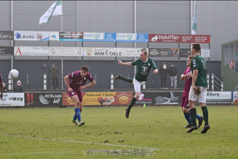 Foto: S.V. ’t Harde toont veerkracht en wint van VVOP