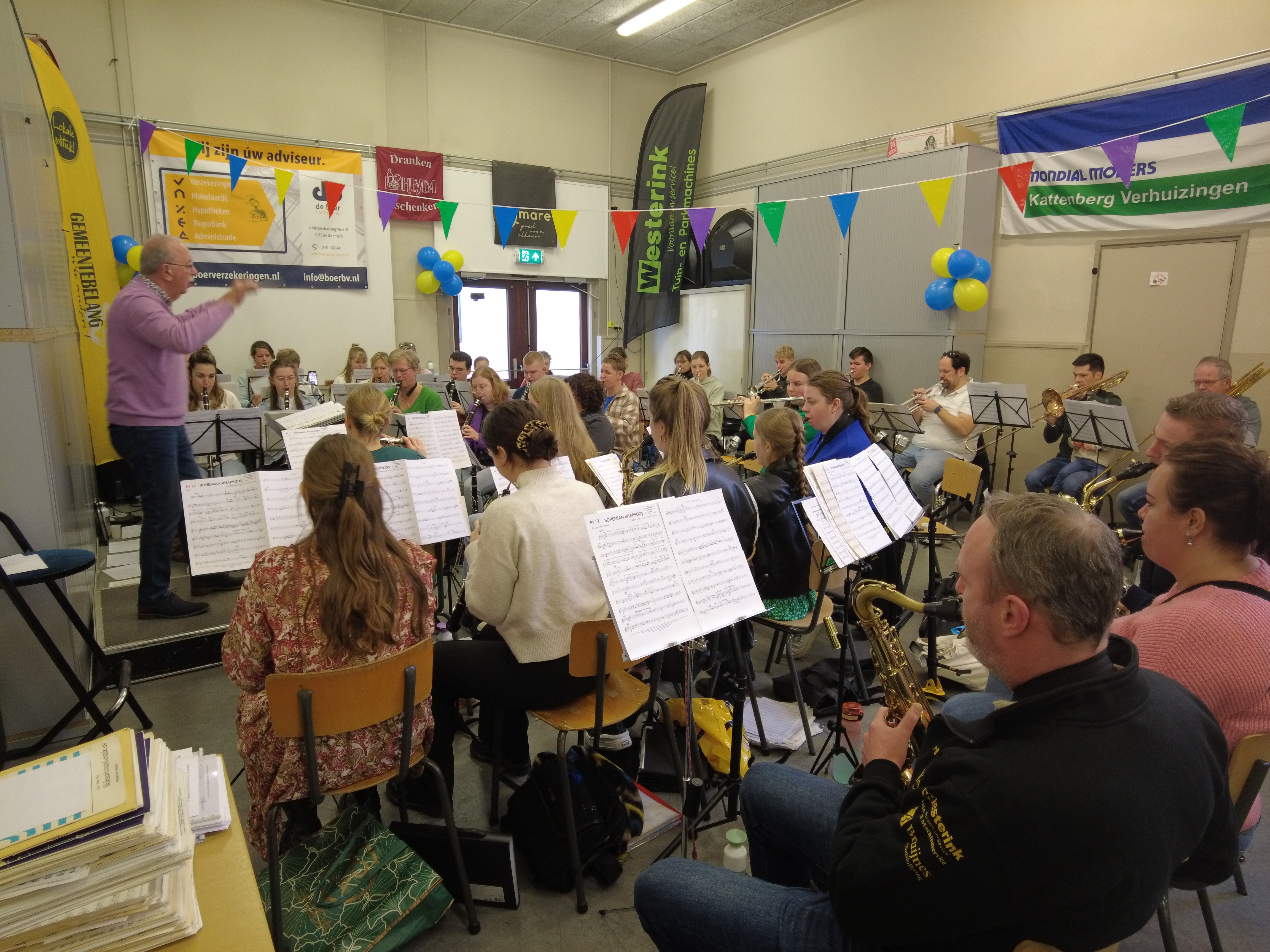 Foto: Dag twee muziekmarathon van Harmonie Nunspeet: “Fris van start!”