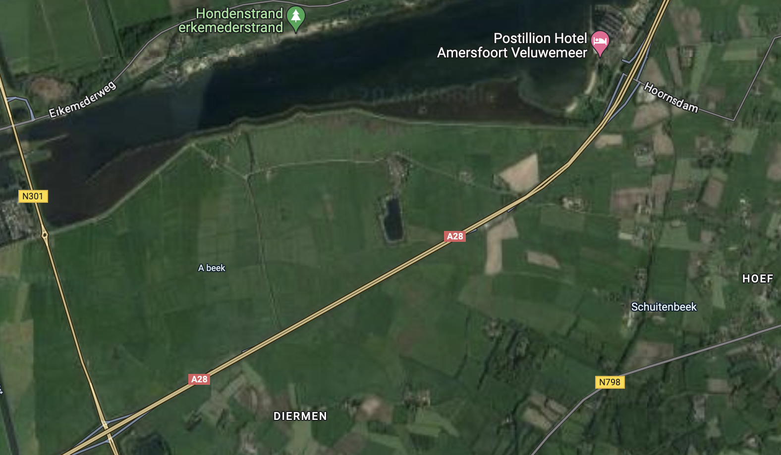 Foto: Zondagmiddag twee ongevallen op de A28 tussen Harderwijk en Nijkerk