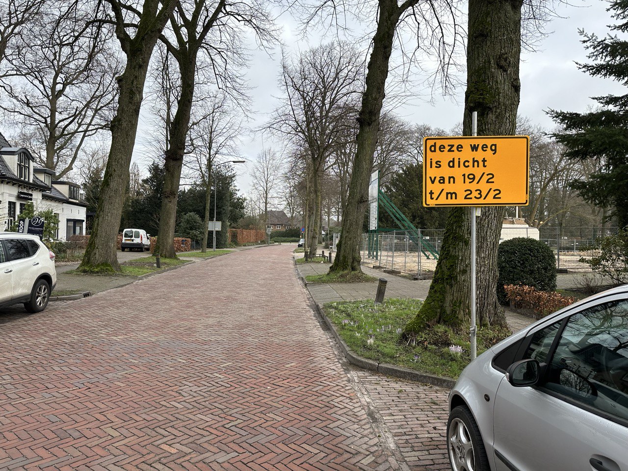 Foto: Laan in Nunspeet gedeeltelijk afgesloten van 19 t/m 23 februari