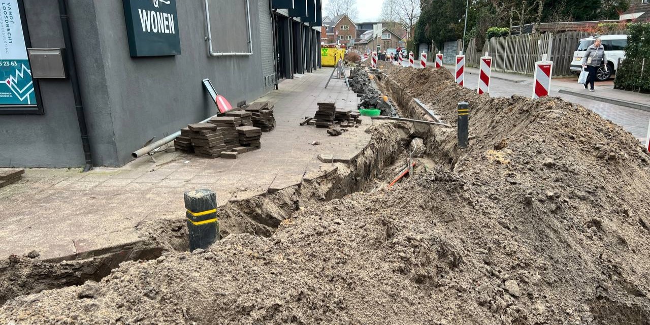 Foto: Werkzaamheden Driestweg Nunspeet
