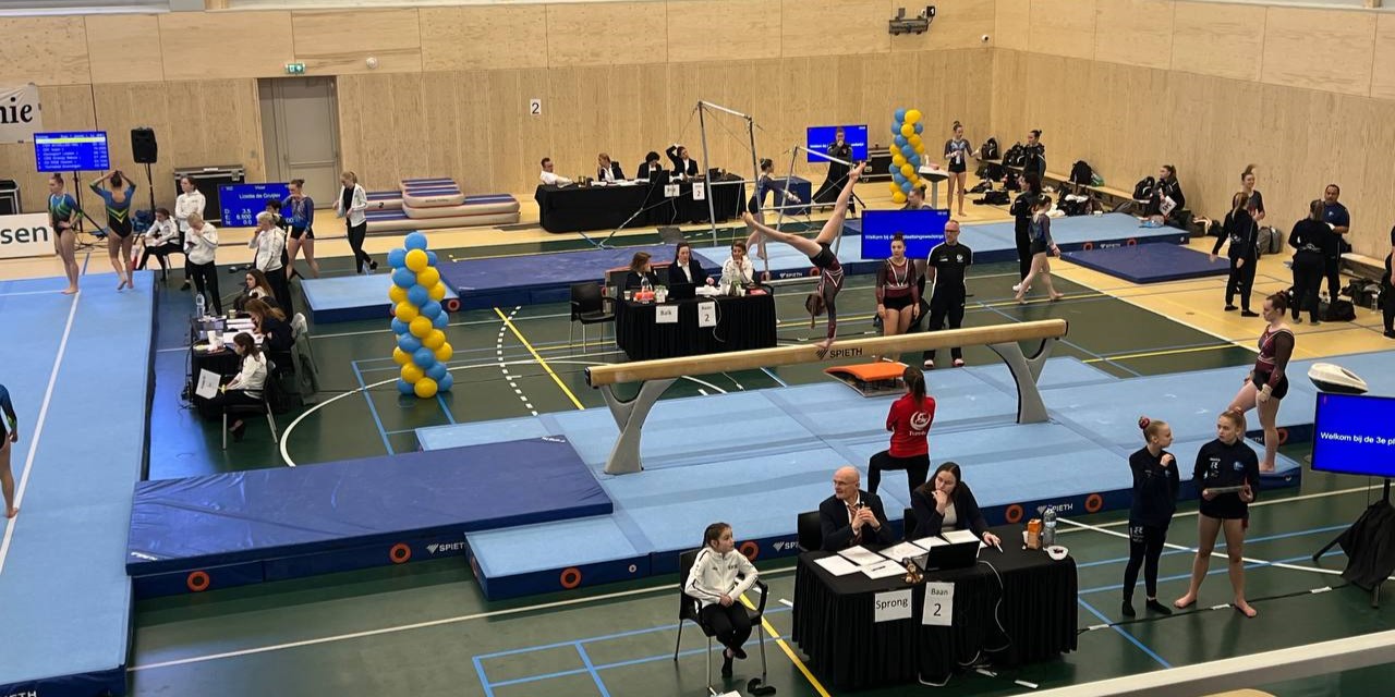 Foto: Plaatsingswedstrijden NK turnen dames in de Wiltsangh Nunspeet