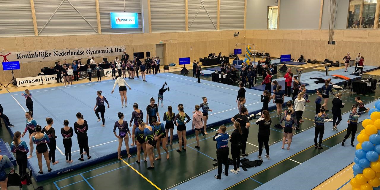 Foto: Plaatsingswedstrijden NK turnen dames in de Wiltsangh Nunspeet