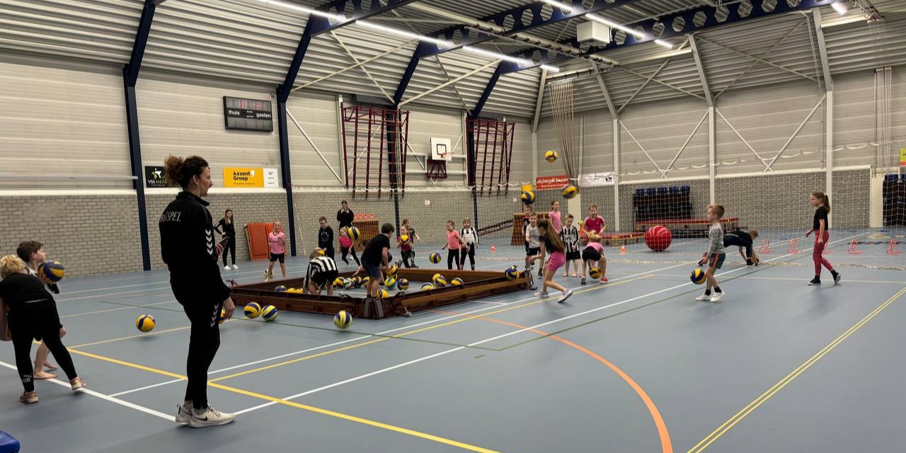 Foto: Volleybalvereniging ESV Elspeet organiseert Volleybalspeeltuin