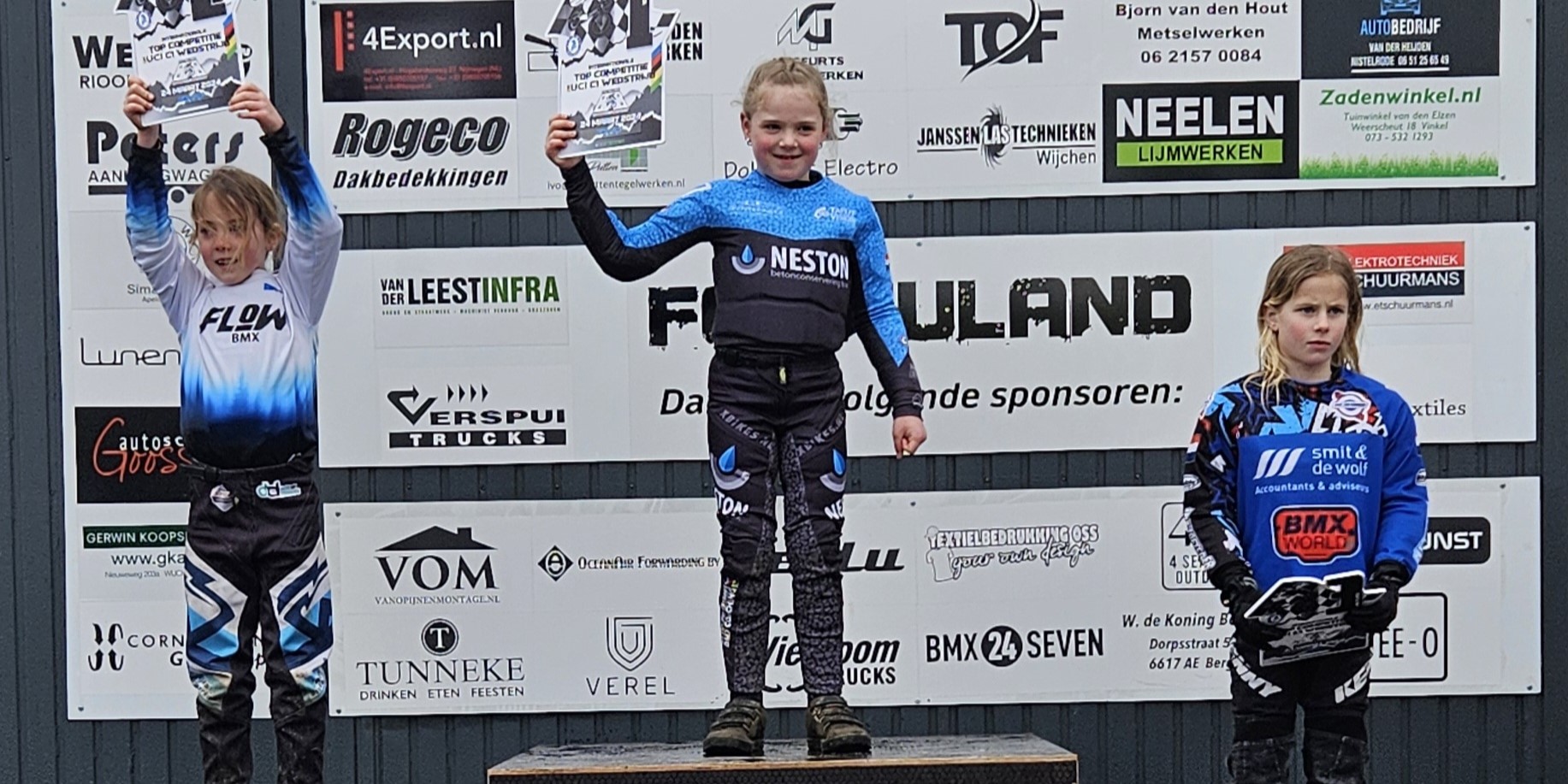 Foto: FCC de Volharding is drie kampioenen rijker