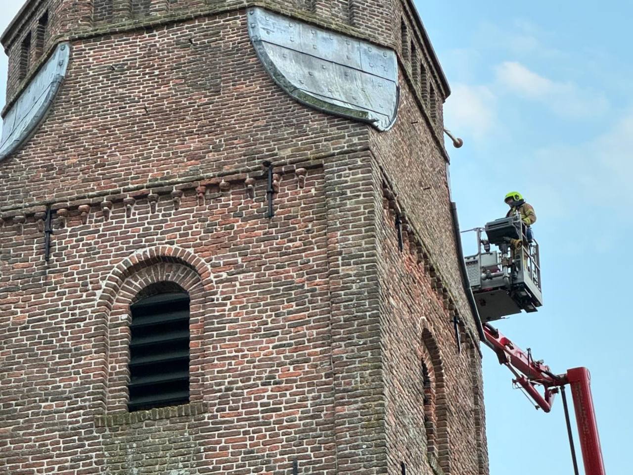 Foto: Brandweeroefening Dorpskerk Nunspeet