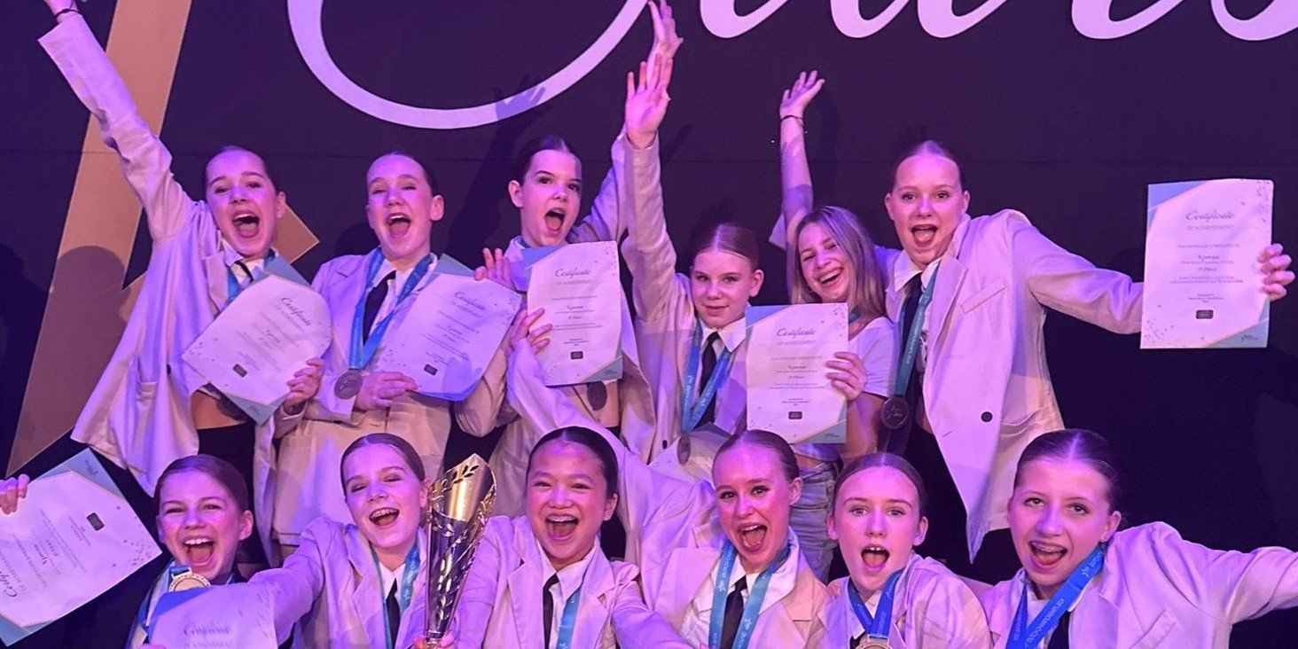Foto: Team Xpress van iDance Nunspeet Nederlands kampioen bij DanceStars 