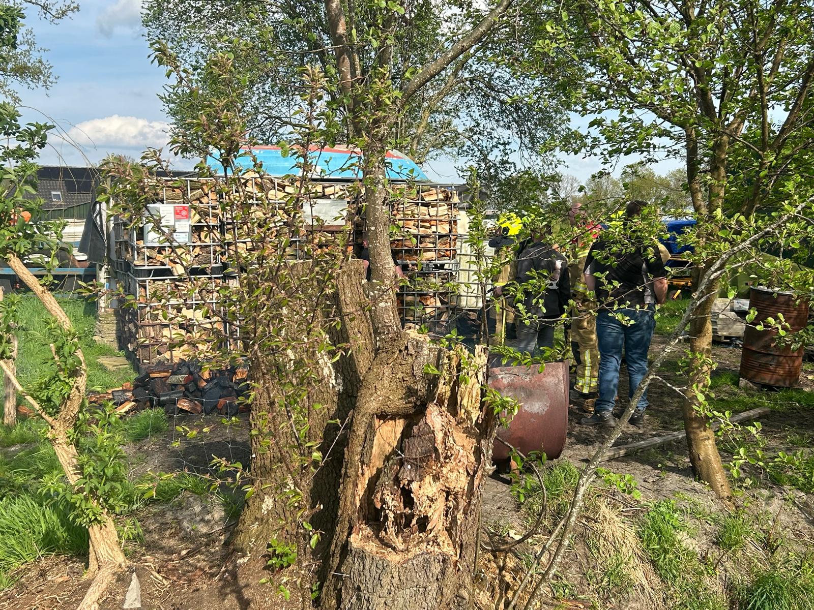 Foto: Brandje snel geblust door bewoners, brandweer deed nacontrole