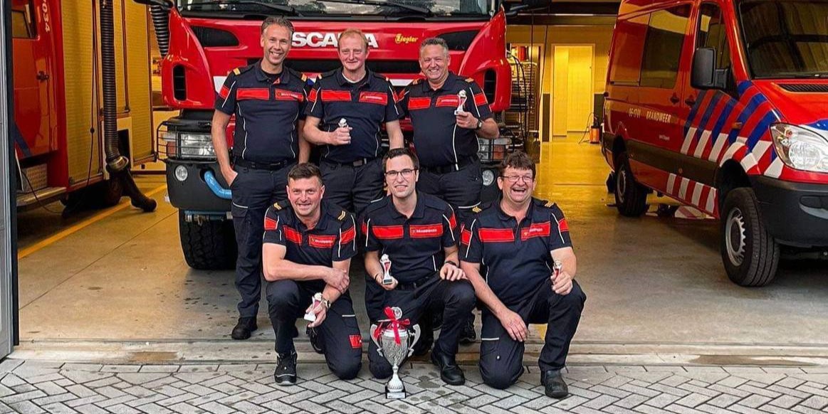 Foto: Brandweer Elspeet behaalt eerste plaats in Veenhuizen: door naar finale