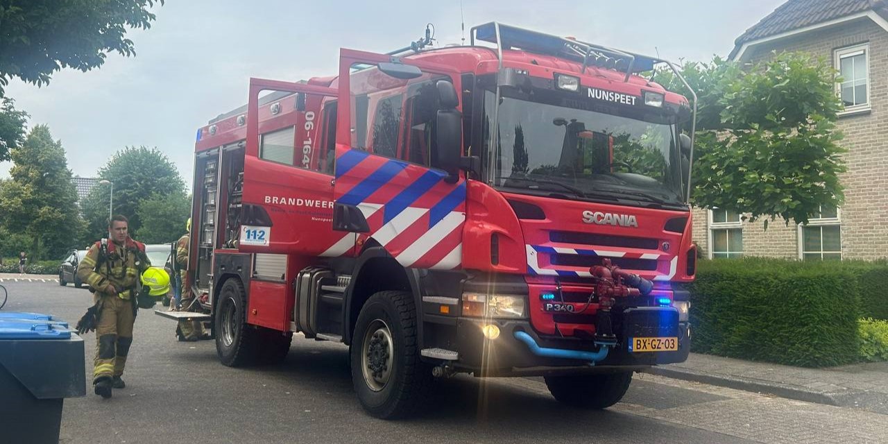 Foto: Brandmelding Beethovenlaan Nunspeet