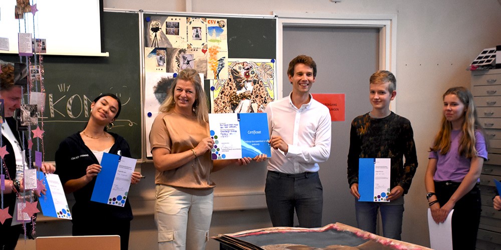 Foto: Leerlingen Nassau Veluwe winnen Duurzaamheidschallenge