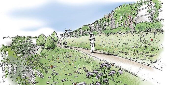 Foto: Nieuwe geluidsschermen Harderweide-A28 worden geplaatst