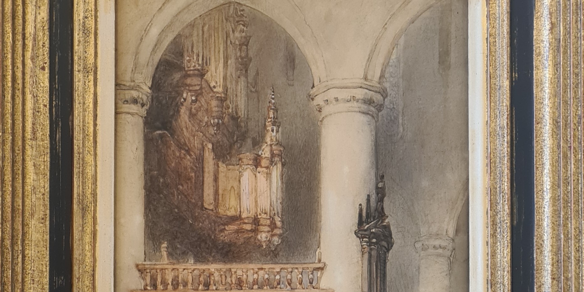 Foto: Orgelmuseum verwerft schilderij Johannes Bosboom uit 1855