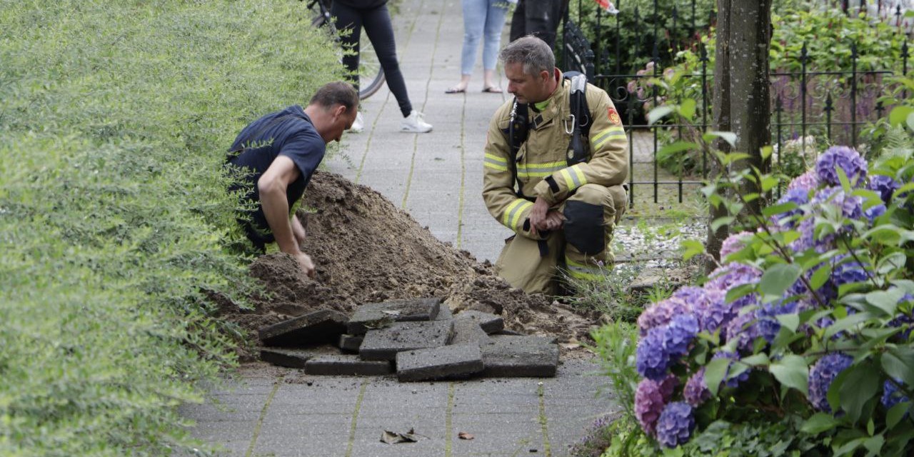 Foto: Gaslekkage Oranjelaan Nunspeet
